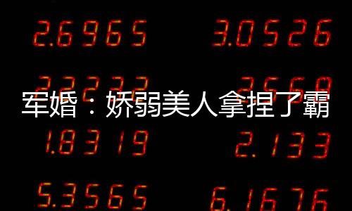 军婚：娇弱美人拿捏了霸道军官,军婚：娇弱美人拿捏了霸道军官